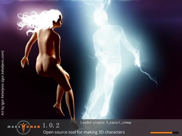 MakeHuman,建模.